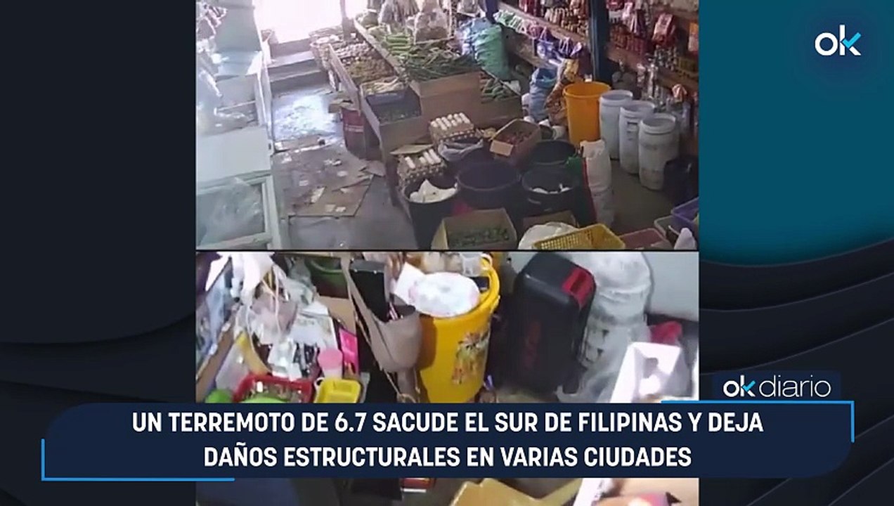 Un terremoto de 6.7 sacude el sur de Filipinas y deja daños estructurales en varias ciudades