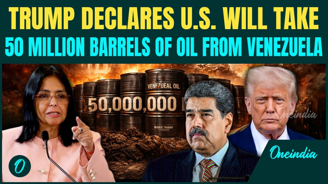 U.S. BREAKING: U.S. To Receive 50 Million Barrels Of Venezuelan Oil | Trump Announces FULL Control