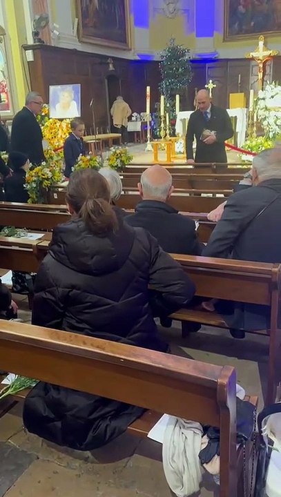 Nicolas-Jacques Charrier et sa famille arrivent en l'église Paroissiale Notre-Dame-de-l'Assomption à Saint-Tropez en marge des obsèques de Brigitte Bardot, Agence/ Bestimage