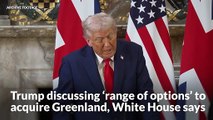 Trump discussing ‘range of options’ to acquire Greenland, White House says