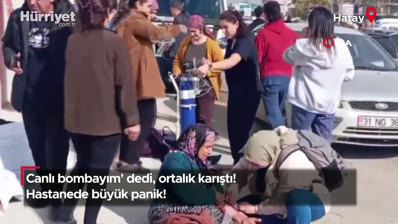Canlı bombayım' dedi, ortalık karıştı! Hastanede büyük panik!