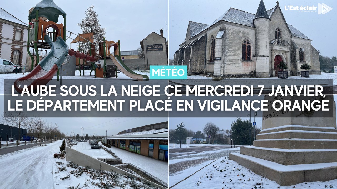 L'Aube sous la neige ce mercredi 7 janvier, le département placé en vigilance orange
