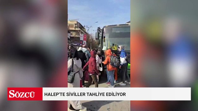 Halep'te siviller tahliye ediliyor