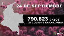 COVID-19 en Colombia: nuevos casos y muertos hoy 24 de septiembre