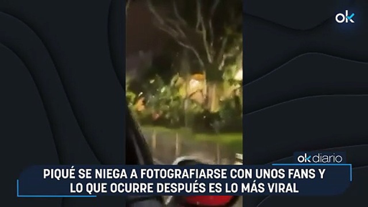 Piqué se niega a fotografiarse con unos fans y lo que ocurre después es lo más viral