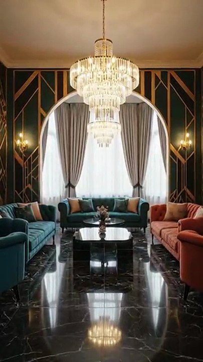 Luxury Living Room Transformation | Art Deco Revival Interior Design
