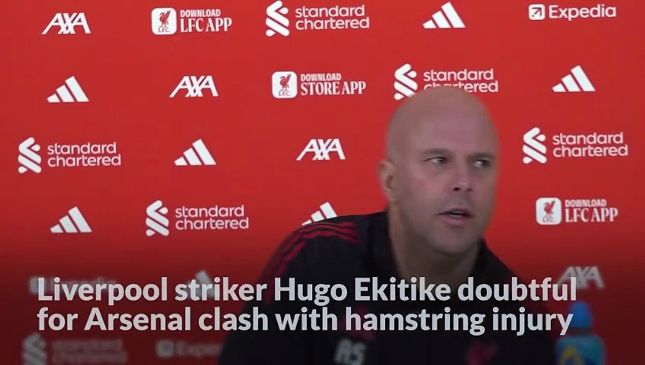 Liverpool striker Hugo Ekitite doubtful for Arsenal clash with hamstring injury