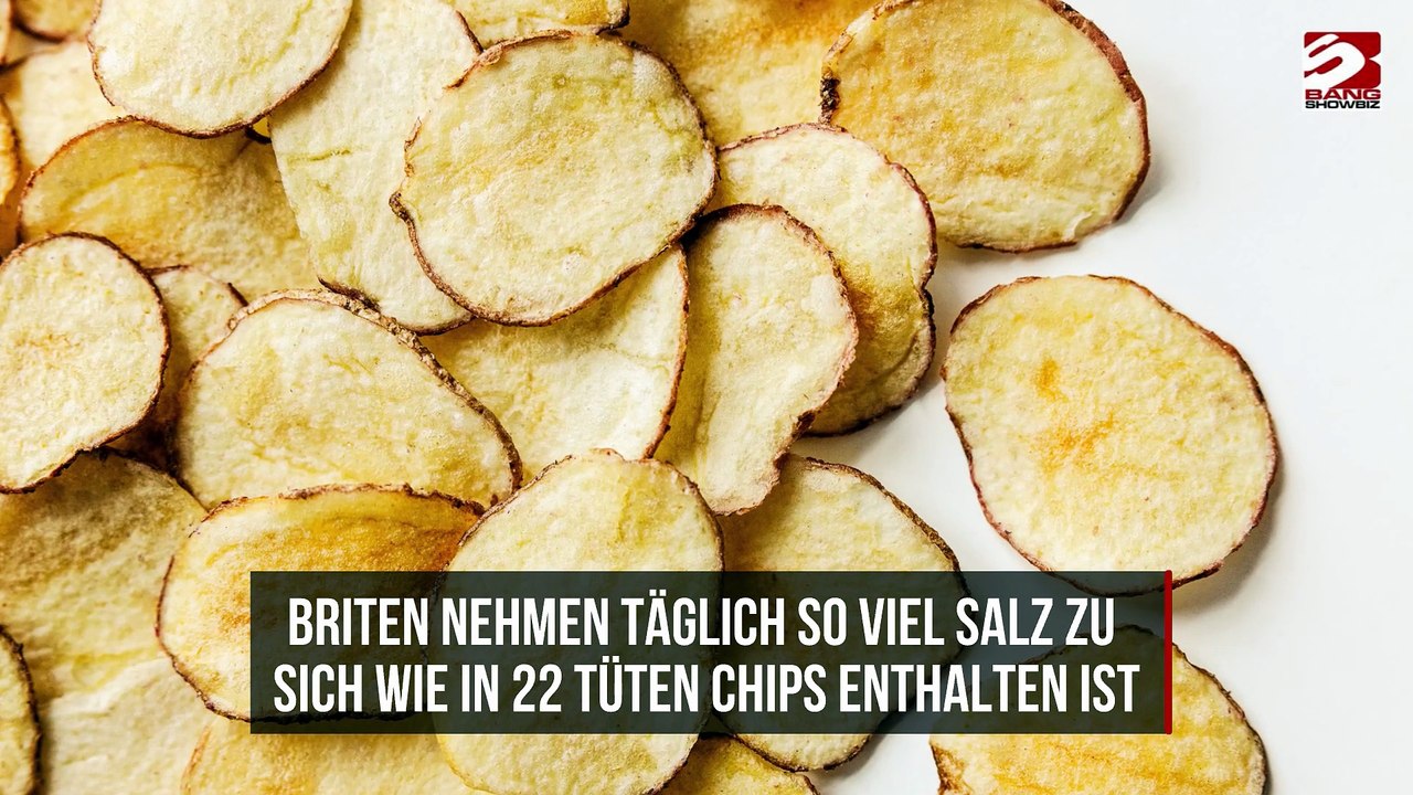 Briten nehmen täglich so viel Salz zu sich wie in 22 Tüten Chips enthalten ist