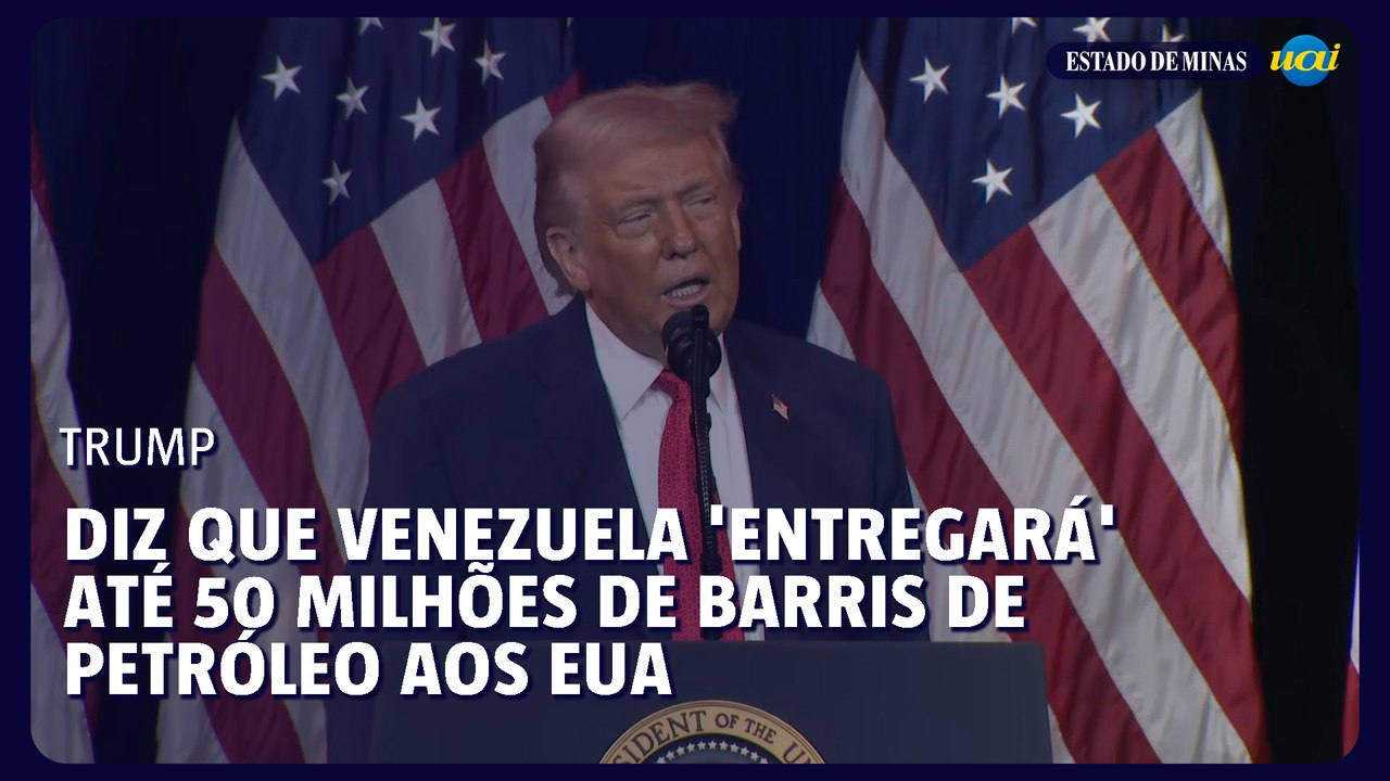 Trump diz que Venezuela 'entregará' até 50 milhões de barris de petróleo aos EUA