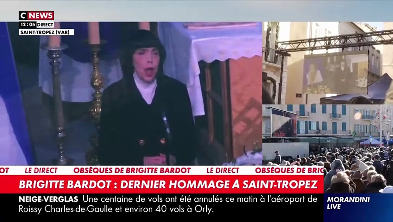 Obsèques de Brigitte Bardot: Regardez la chanteuse Mireille Mathieu interpréter a cappella "Panis Angelicus" dans l'église - VIDEO
