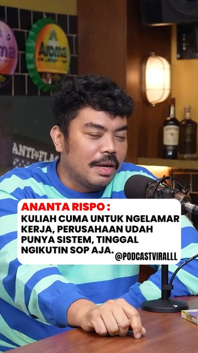 Ananta Rispo: Kerja gak perlu kuliah, kuliah cuma untuk melamar kerja.Biar gak salah paham, langsung nonton full di youtube: Rockaroma ID#anantarispo #prazteguh #kuliah #kuliahsambilkerja #fyp