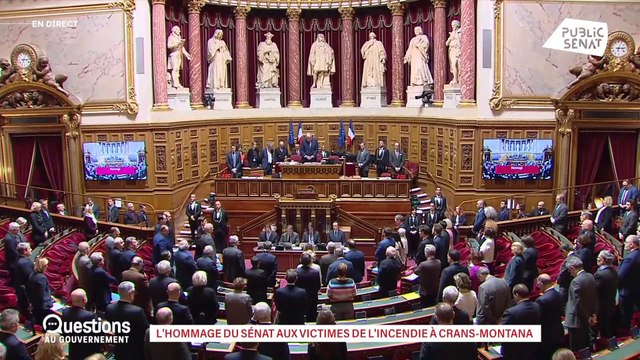 Incendie mortel à Crans-Montana : le Sénat rend hommage aux victimes