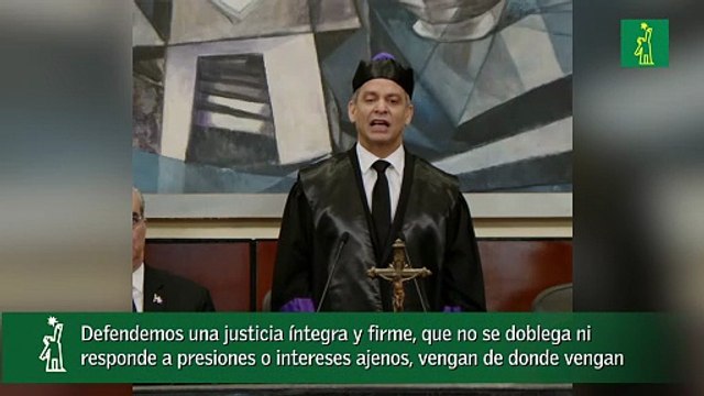 Defendemos una justicia íntegra y firme, que no se doblega ni responde a presiones o intereses ajenos, vengan de donde vengan