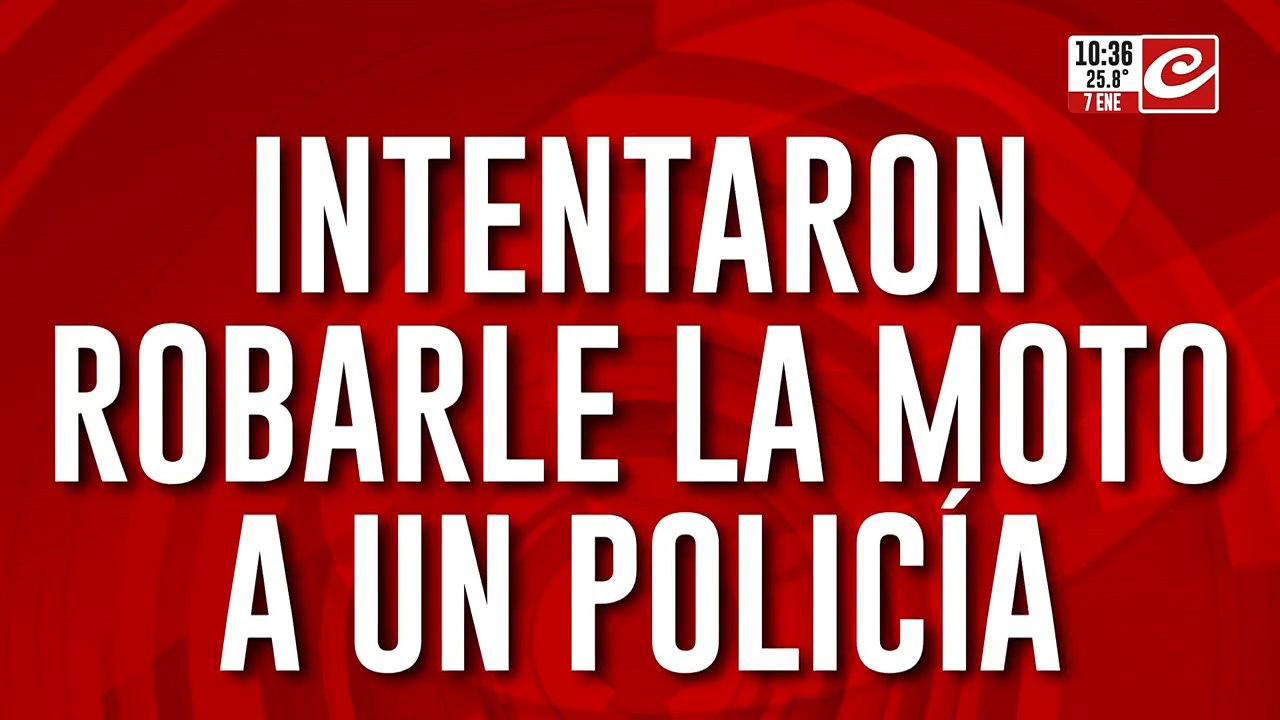 Policía se resistió a un robo de su moto y lo terminaron baleando