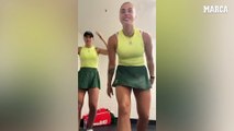 Paula Badosa and Aryna Sabalenka add a friend to their viral dances on TikTok