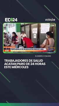 Trabajadores de salud acatan paro de 24 horas este miércoles