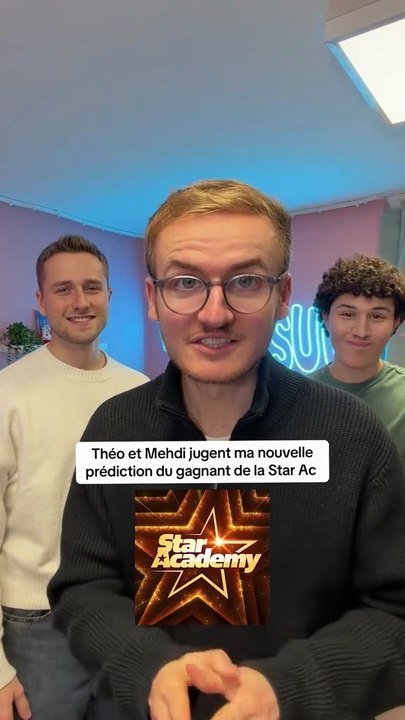 Théo et Medhi jugent ma nouvelle prédiction du gagnant de la Star Ac 😎😎
