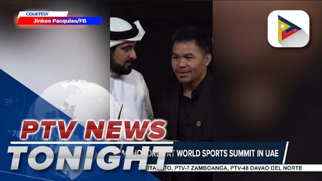 Manny Pacquiao honored at World Sports Summit in UAE