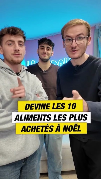 DEVINE LES 10 ALIMENTS LES PLUS ACHETÉS À NOËL 🧐🧐