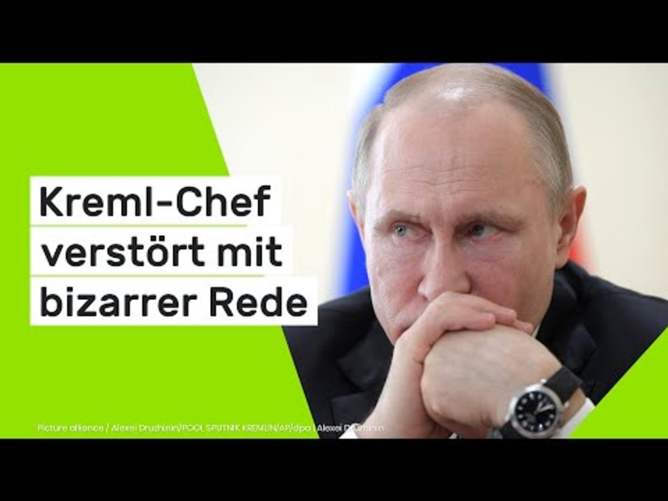 Wladimir Putin: 'Gehirnwäsche vom Feinsten!' Kreml-Chef verstört mit bizarrer Rede