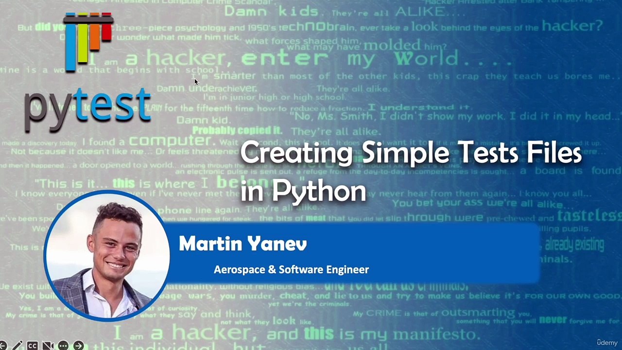 Lesson 16 |Creating Simple Test Files in Python...