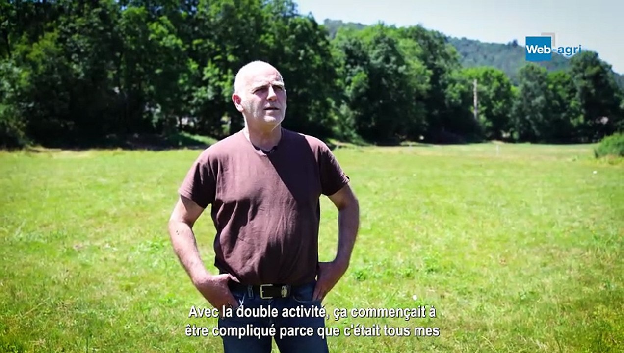 Pierre Maugein producteur laitier, s'est installé à 50 ans