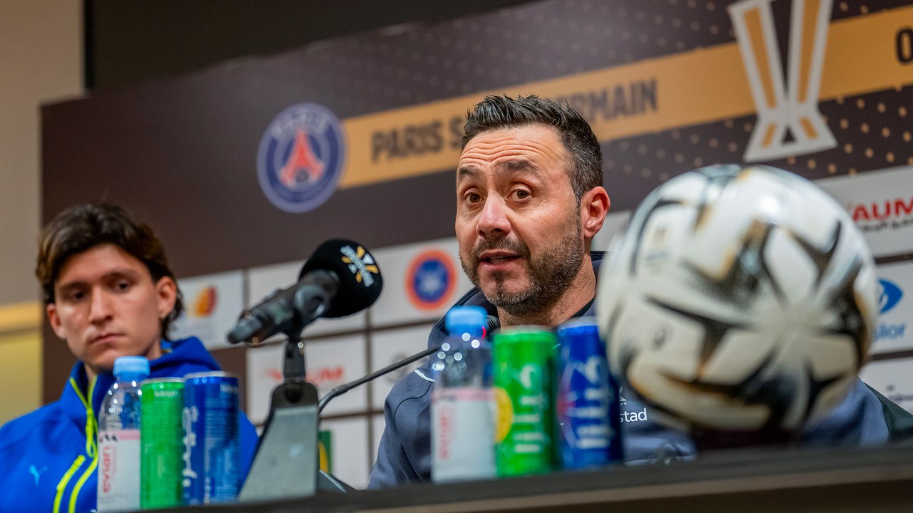 Trophée des Champions I PSG-OM : La conférence de presse de Roberto De Zerbi