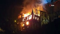 Safranbolu'da 200 yıllık tarihi konak alevlere teslim oldu