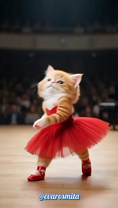 funny cat dancing video