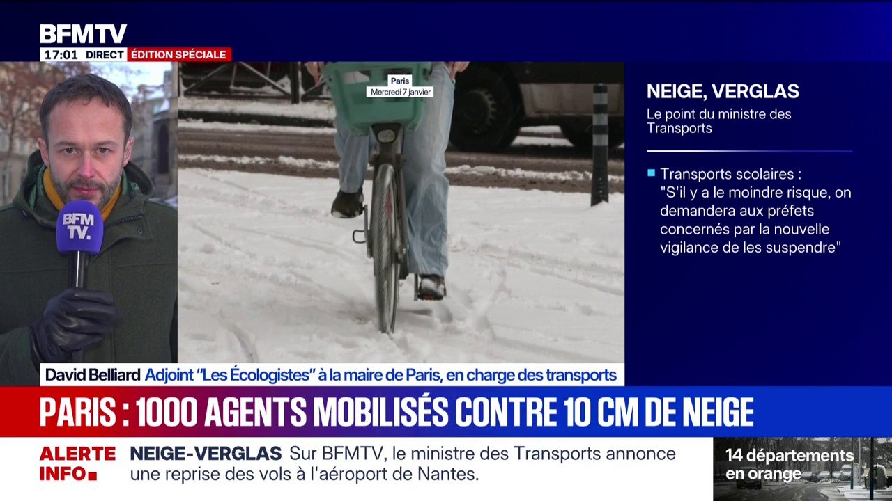 Neige-verglas: "Nous faisons un travail sur les axes prioritaires", assure David Belliard, adjoint "Les Écologistes" à la mairie de Paris