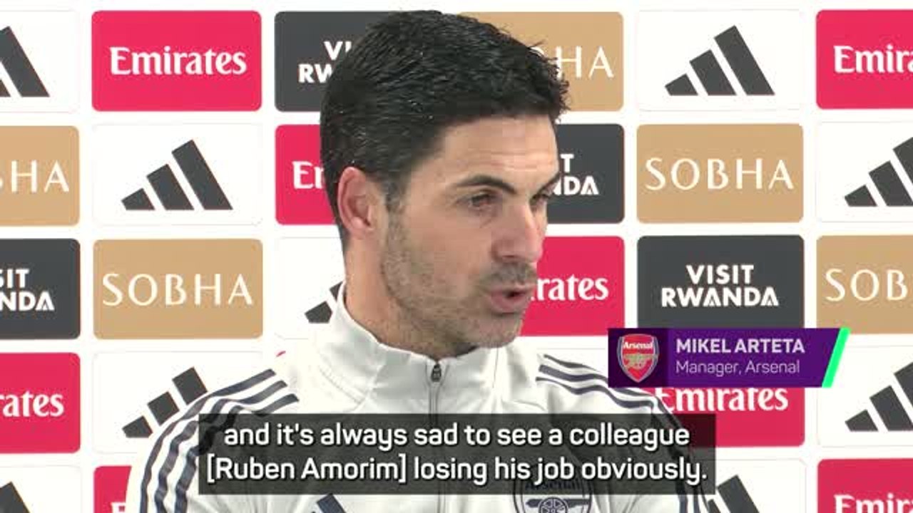 Arteta analyses board stability as Amorim exits Man United