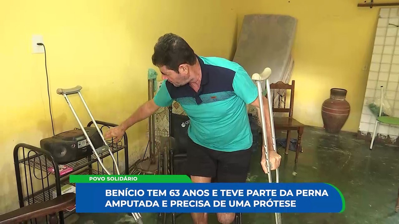História do Sr. Benício: Apelo por Prótese Perna Mecânica na Vila Padrinácio em Caruaru