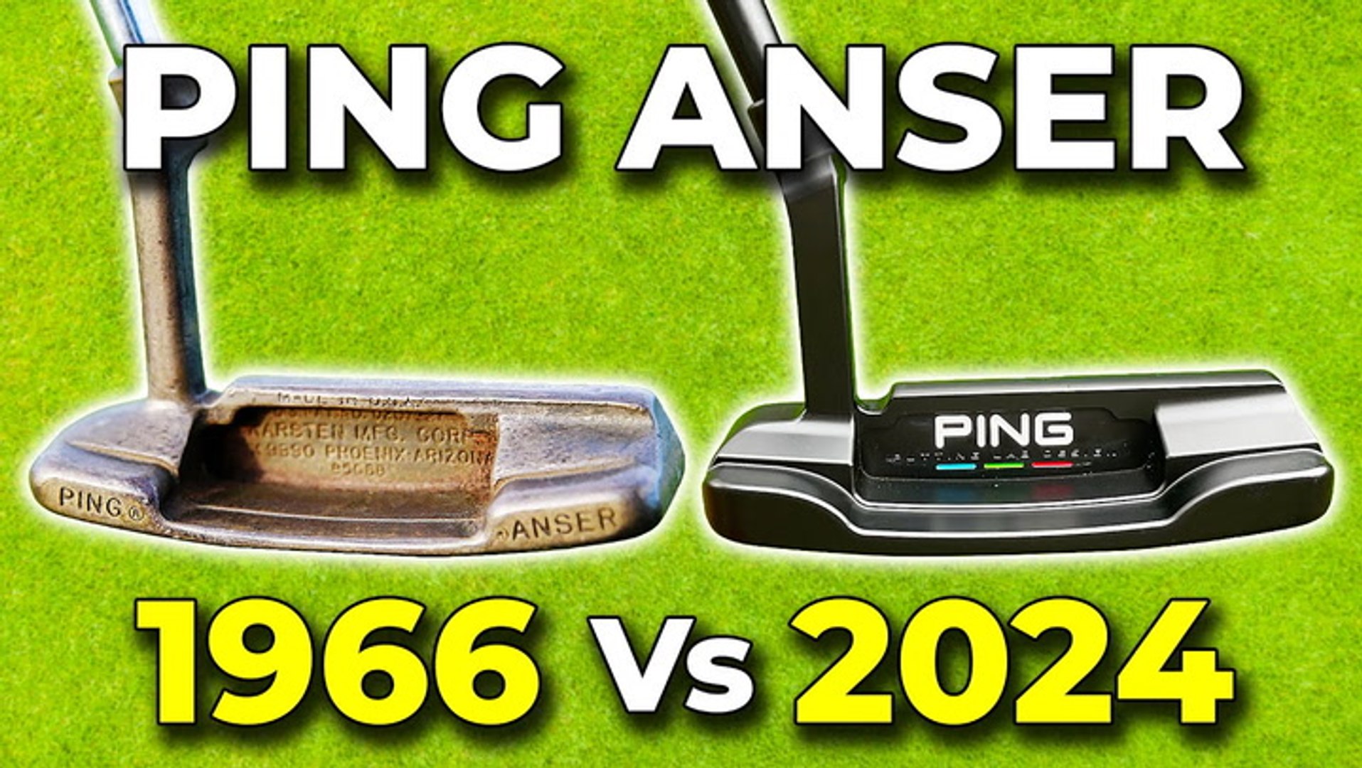 Putter Vintage Slotline 9814C - Longueur 35 Pouces, Face Usinée Laiton - Style Anser - Pour Droitier