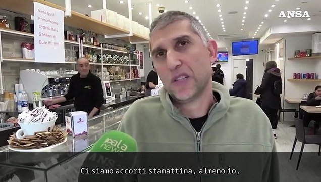 Lotteria Italia, Roma: nel bar dov'e' stato venduto il biglietto da 5 milioni