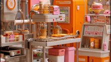Miniature Dunkin’ Donuts Production Factory | Tiny Coffee & Donut Line