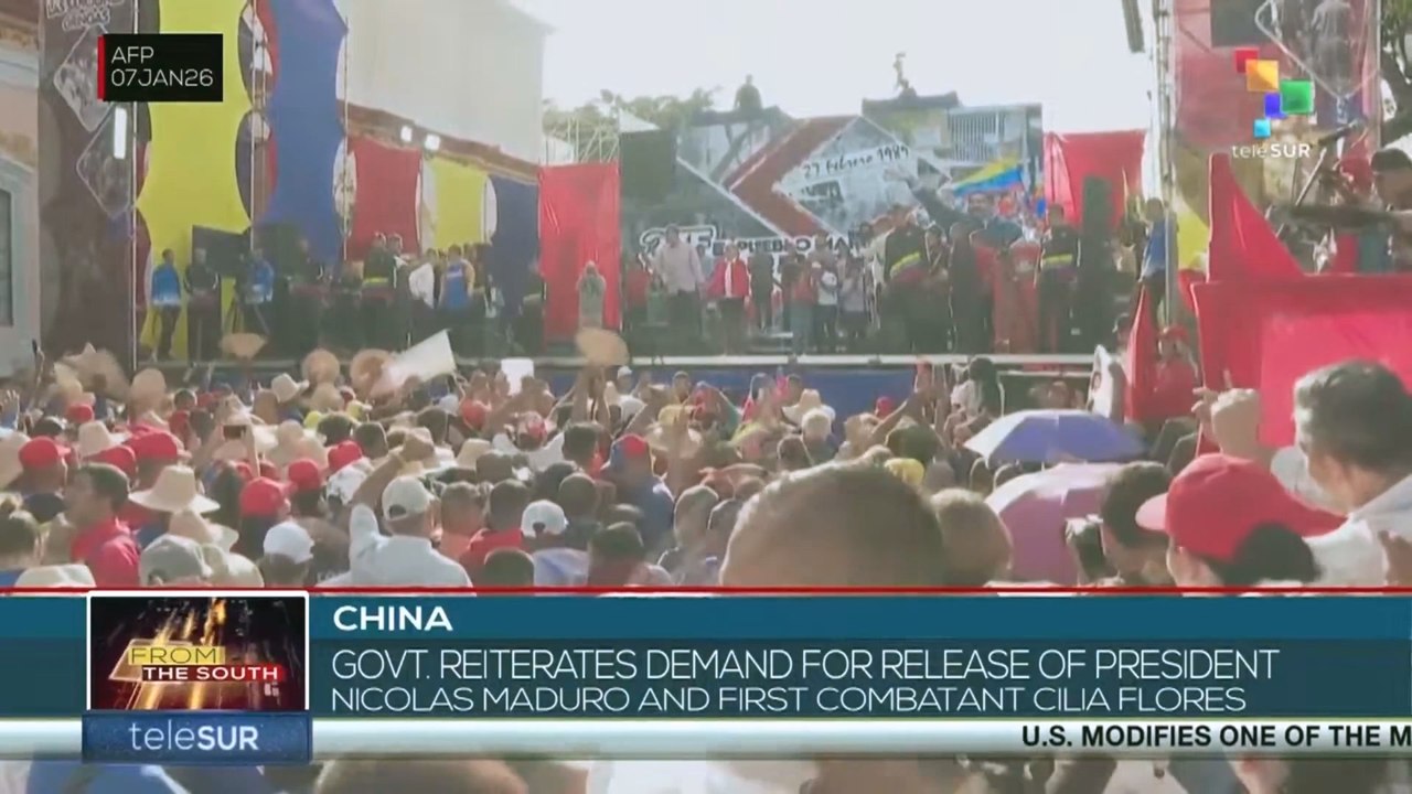 China reiterates demand for release of pres. Nicolas Maduro and First Combatant Cilia Flores