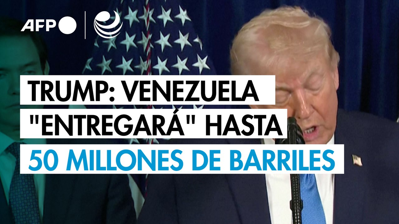 Trump dice que Venezuela "entregará" hasta 50 millones de barriles de petróleo a EU
