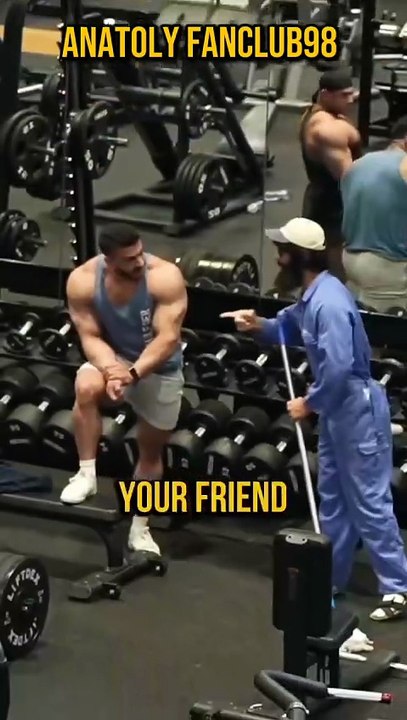 Never Skip your Warmup 🤭#anatoly #fitness #gym