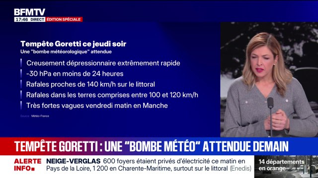 Marschall Truchot : Tempête Goretti, une bombe météo attendue demain - 07/01
