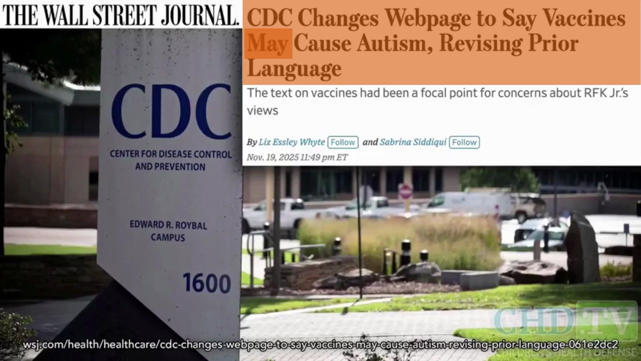 CDC: INFANT VACCINES MAY CAUSE AUTISM. CDC reversed its 30 years of denial. HHS investigating.