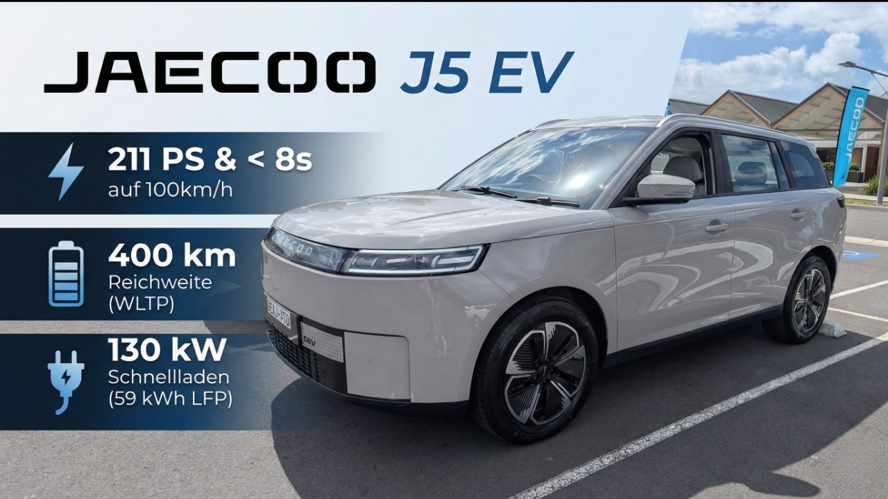 2026 Jaecoo J5 EV Elektro-SUV – Kompakt, modern und überraschend komplett