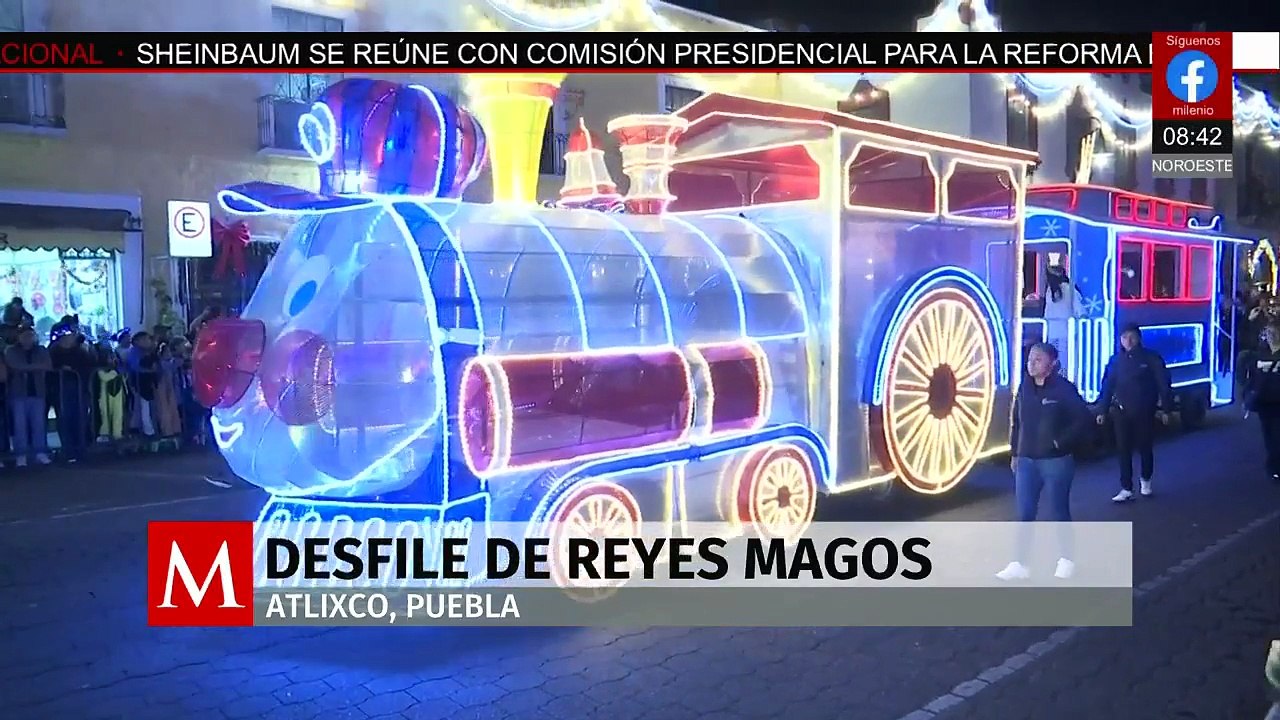 Atlixco se llena de luz y magia con el desfile de los Reyes Magos