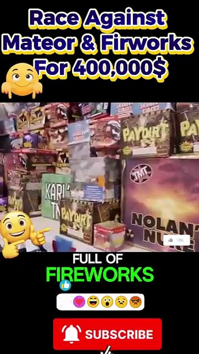 Race Against a Meteor and Fireworks for $400, Mr Beast