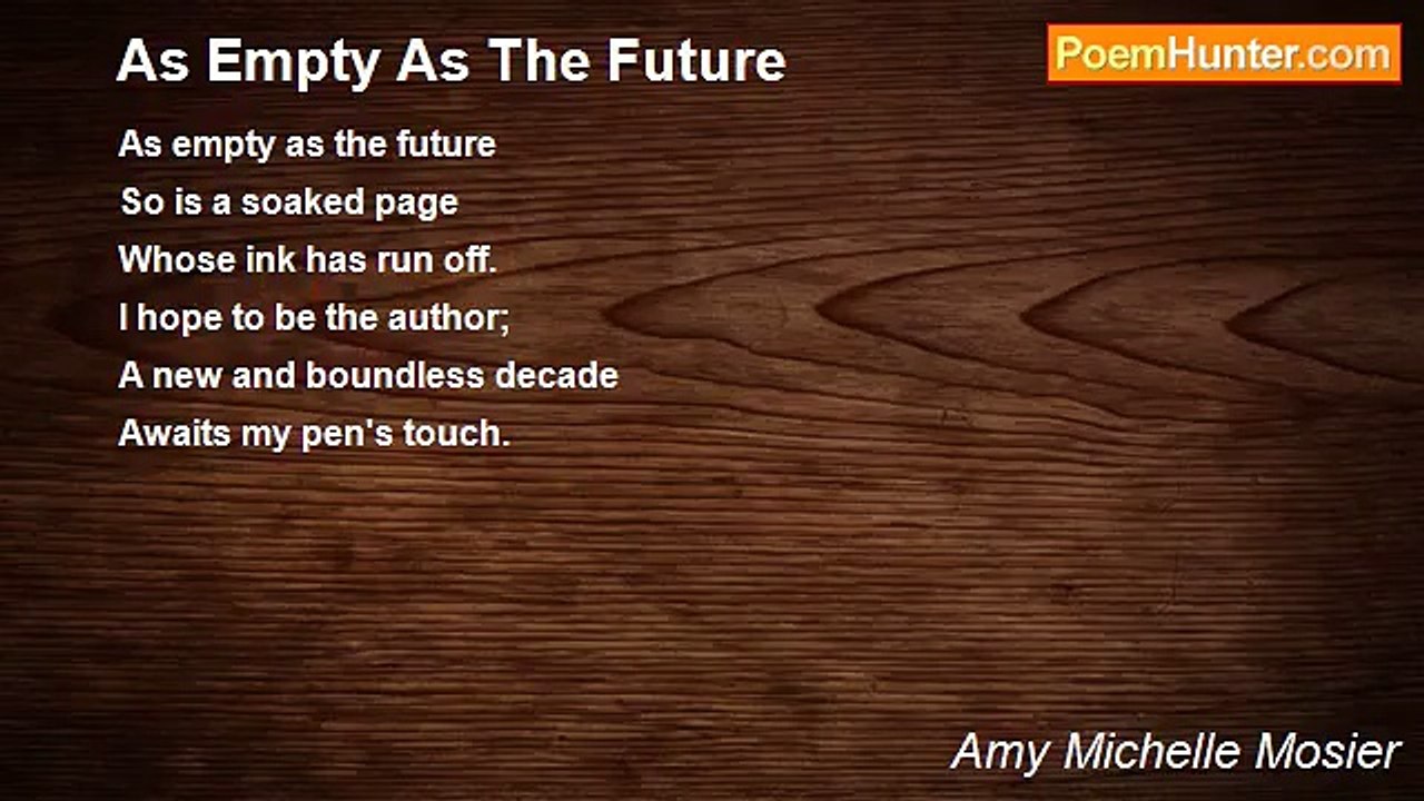 Amy Michelle Mosier - As Empty As The Future