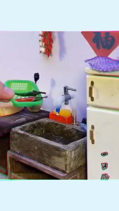 REAL COOKING customisable design miniature working faucet (can open for water flow)