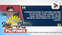 Executive Secretary Ralph Recto, binigyang pugay ang mga bagong abogado na nakapasa sa 2025 Bar Exams