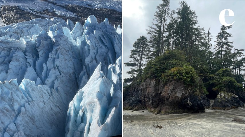 Take a helicopter flight to an unnamed glacier, walk through ancient forests and watch sea otters swim on Vancouver Island.