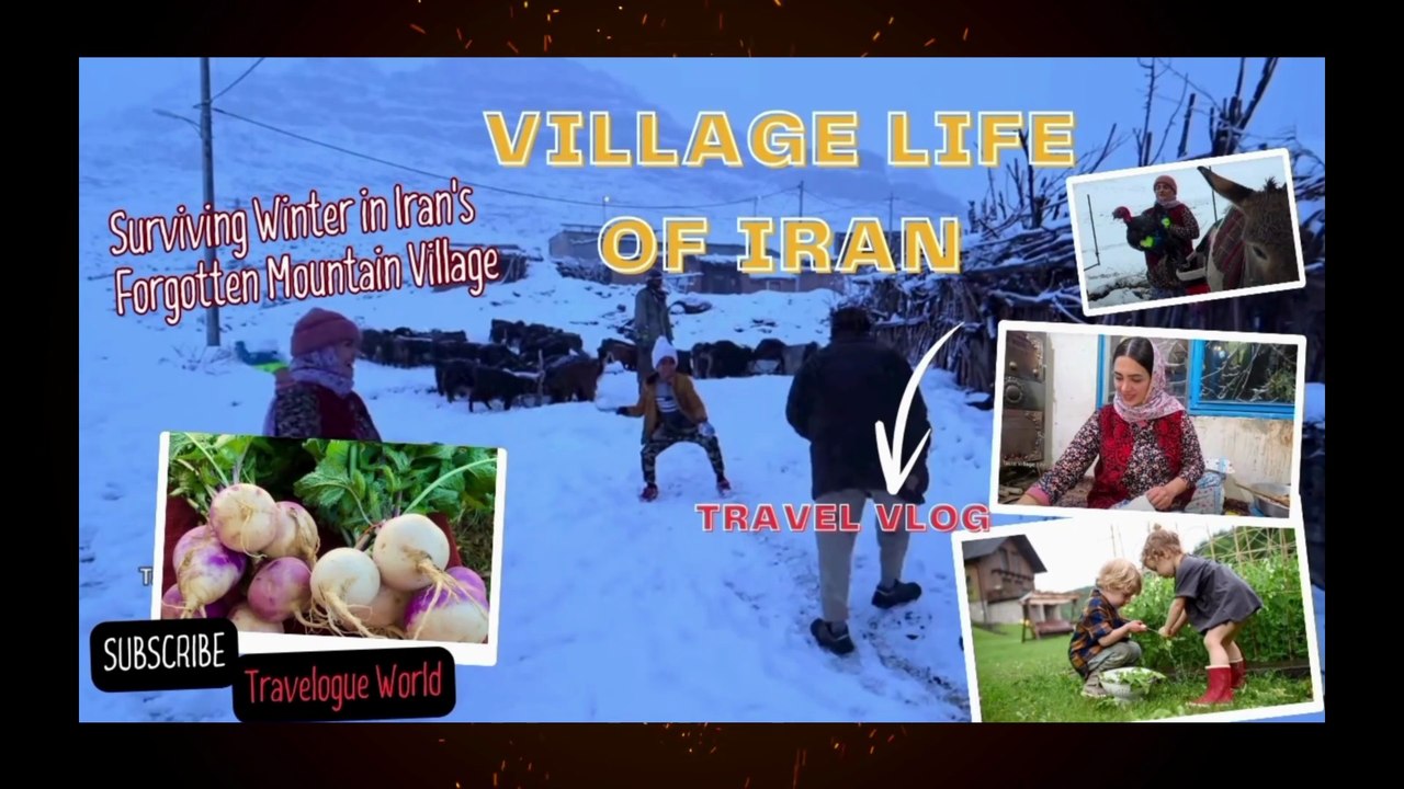 Surviving WINTER in IRAN's MOST REMOTE Village| Surviving Winter in IRAN's Forgotten Mountain Village