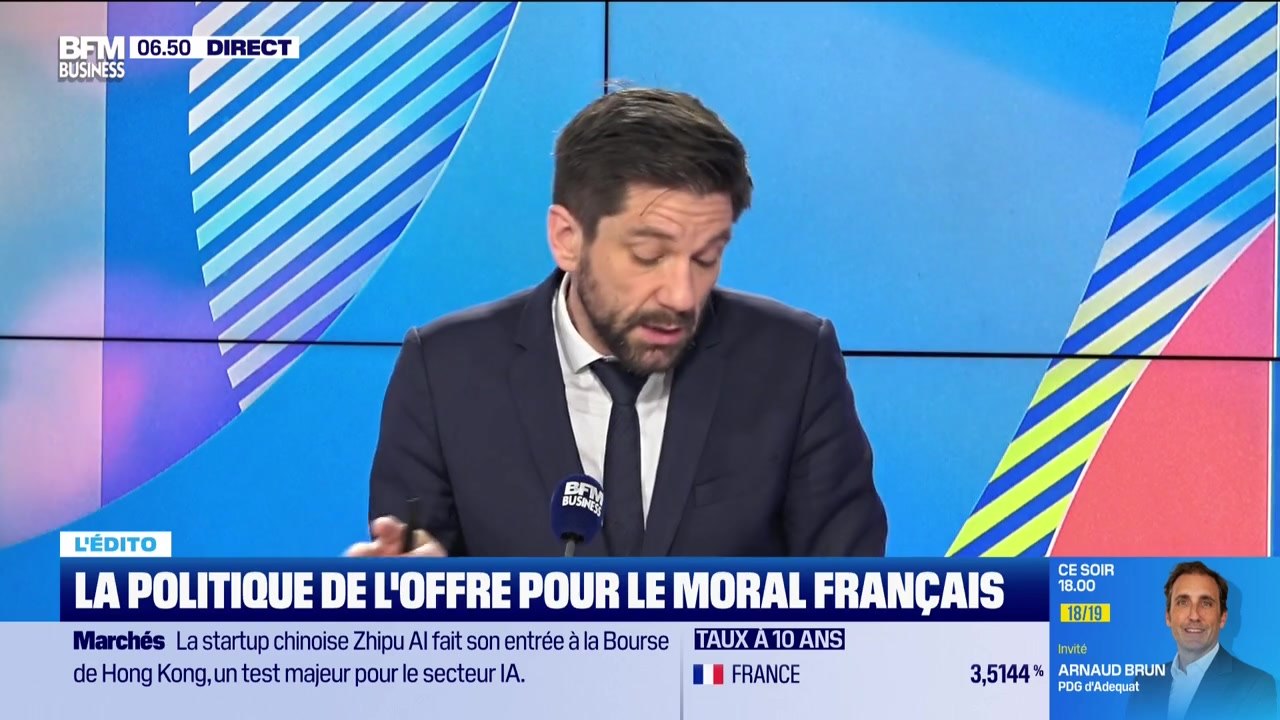L’Edito de Raphaël Legendre : La politique de l'offre pour le moral français - 08/01