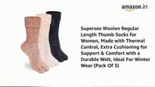 women winter thermal thumb socks pack of 3 | warm & cozy essentials 🧦❄️